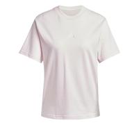 adidas Donna Essentials 3-Stripes Cotton Shirt, Clear Pink/White, S