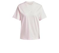 adidas Donna Essentials 3-Stripes Cotton T-Shirt, Clear Pink/White, XL