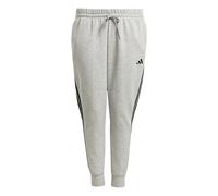 adidas Donna Essentials 3-Stripes Fleece Slim Pants (Plus Size), Medium Grey Heather/Black, 4XL Plus