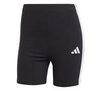 adidas Donna Essentials 3-Stripes High Waisted Biker Tights, Black/White, XXL