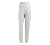 adidas Donna Essentials 3-Stripes Jogger Pants, Light Grey Heather/White, M