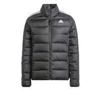 adidas Donna Essentials 3-Stripes Light Down Jacket, Black, XL