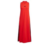 Adidas Essentials 3 Stripes Racerback Sleeveless Long Dress Rosso S Donna