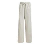 Adidas Donna Essentials 3-Stripes Open Hem Fleece Pants, Wonder Alumina/White, XXS