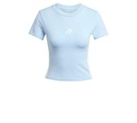 T-shirt Essentials 3-Stripes Slim Baby Glow Blue / White XS
