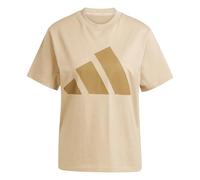 adidas Donna Essentials Big Logo Cotton T-Shirt, Warm Sandstone/Brown Desert, XL