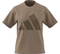 Adidas Donna Essentials Big Logo Cotton T-Shirt, Warm Sandstone/Brown Desert, XS