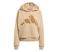 adidas Donna Essentials Big Logo French Terry Loose Hoodie, Warm Sandstone/Brown Desert, M