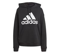 Adidas Donna Essentials Big Logo Oversized French Terry Hoodie, Black/White, S