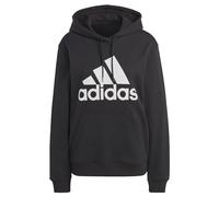 adidas Donna Essentials Big Logo Regular French Terry Hoodie, Black/White, S