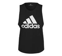 adidas Donna Essentials Big Logo Tank Top, Black/White, XXL Short