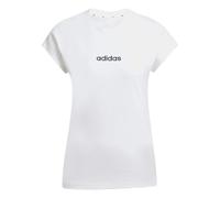 adidas Donna Essentials Linear Cotton T-Shirt, White/Black, XXL