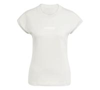 adidas Femme Essentials Linear Cotton T-Shirt, Wonder Alumina/White, XS