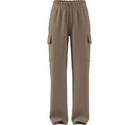 adidas Donna Essentials Linear Fleece Cargo Pants, Warm Sandstone/White, L
