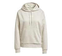 Adidas Donna Essentials Linear Fleece Hoodie, Wonder Alumina/White, S