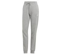 Adidas Donna Essentials Linear French Terry Cuffed Pants, Medium Grey Heather/White, XS