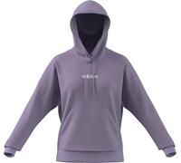 adidas Donna Essentials Linear French Terry Hoodie, Powder Plum/White, S
