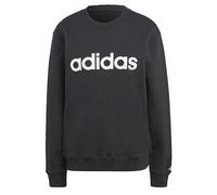 adidas Donna Essentials Linear French Terry Sweatshirt, Black/White, L