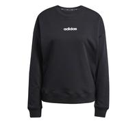 adidas Donna Essentials Linear French Terry Sweatshirt, Black/White, XL