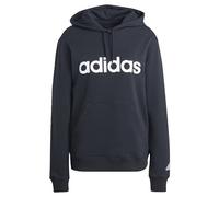 adidas Donna Essentials Linear Full-Zip French Terry Hoodie, Black / White, S