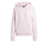 Felpa garzata donna Adidas Linear Essentials JC8277 rosa-bianco