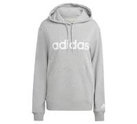 adidas Donna Essentials Linear Hoodie, Medium Grey Heather / White, XS