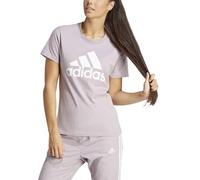 adidas Donna Essentials Logo Tee, preloved Fig/White, M