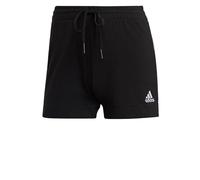 adidas - Training Essential - Pantaloncini slim neri con 3 strisce-Nero S