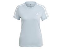 adidas Donna Essentials Slim 3-Stripes Tee, Wonder Blue/White, XXS