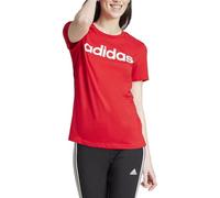 adidas Donna Essentials Slim Logo Tee, Better Scarlet, L Short