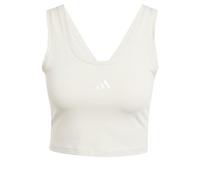 adidas Femme Essentials Small Logo Cotton Lifestyle Tank, Wonder Alumina/White, XL