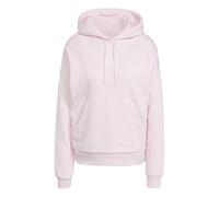 adidas Donna Essentials Small Logo Feel Cozy Hoodie Sweatshirt, Clear Pink/White, XS