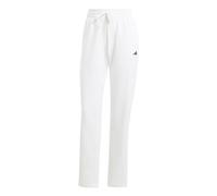 adidas Donna Essentials Small Logo Feel Cozy Open Hem Pant, White, M
