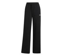 adidas Donna Essentials Small Logo Feel Cozy Open Hem Pants, Black/White, S