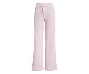 Adidas Donna Essentials Small Logo Feel Cozy Open Hem Pants, Clear Pink/White, L