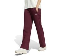 adidas Donna Essentials Small Logo Feel Cozy Open Hem Pants, Maroon/White, XS