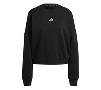 adidas Donna Essentials Small Logo Feel Cozy Relaxed Fit Sweatshirt, Black, XXL