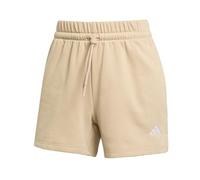 adidas Donna Essentials Small Logo Feel Cozy Shorts, Warm Sandstone/White, S