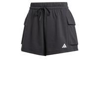 Adidas Pantaloncini cargo Essentials Small Logo French Terry nero/bianco L