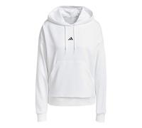 adidas Donna Essentials Small Logo French Terry Hoodie, White/Black, XS