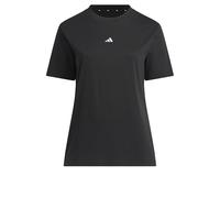 adidas Donna Essentials Small Logo Shirt, Black/White, XL Plus