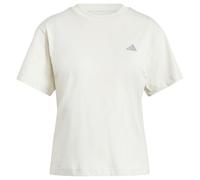Maglia a Maniche Corte Donna Adidas Essentials Small Logo Bianco Beige