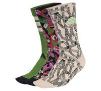 adidas Donna FARM 3PP SOCKS, Crystal Linen/black/crew green, 34-36