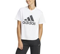 Adidas Donna Floral Graphic Big Logo Tee, White, M