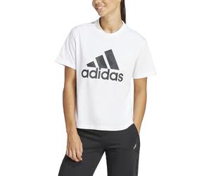 Adidas Donna Floral Graphic Big Logo Tee, White, XS