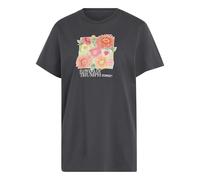 adidas Donna Floral Loose Graphic 2 Shirt, Carbon, S