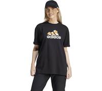 adidas Donna Flower Pack Badge of Sport Tee, Black, M