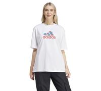 adidas Donna Flower Pack Badge of Sport Tee, Non-Dyed, XS