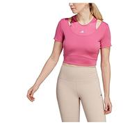 adidas Donna HIIT AEROREADY Crop Training Tee, Preloved Fuchsia, XXL