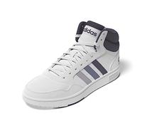adidas Hoops 3.0 Mid Shoes, Scarpe Donna, Cloud White/Silver Dawn/Silver Violet, 36 2/3 EU